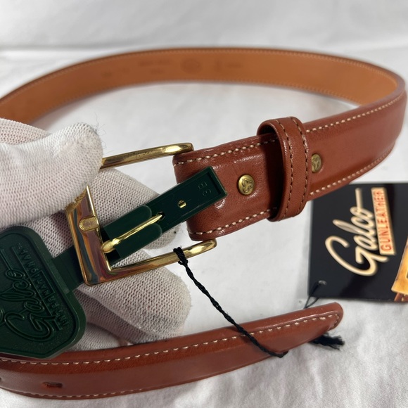 GALCO Belt Tan Leather Hand Made USA 34-85 - Picture 6 of 8